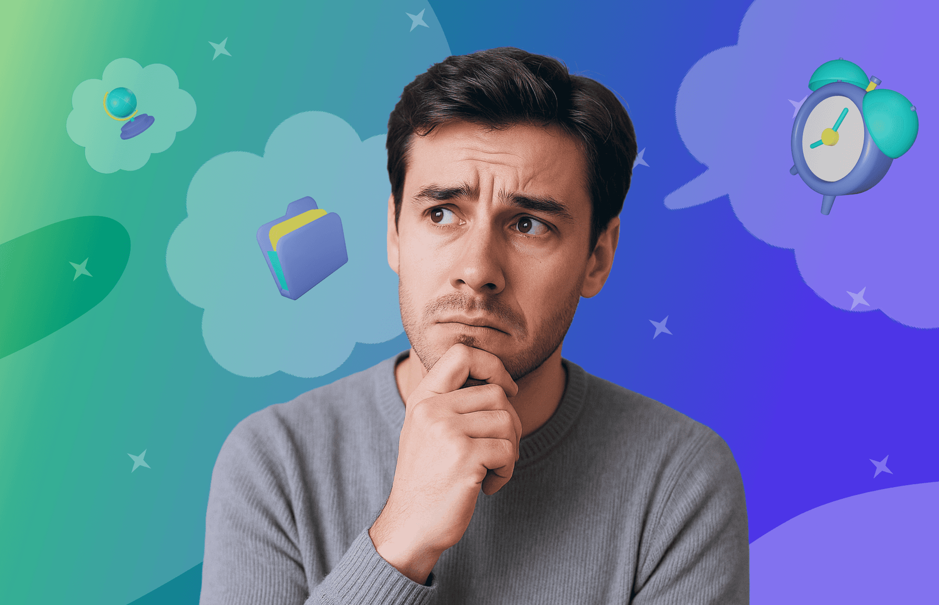 Man suffers from overthinking at night